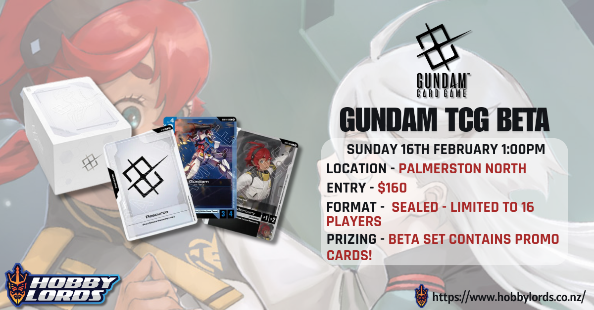 Gundam TCG Beta @ Hobby Lords Palmerston North