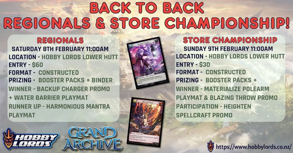 Grand Archive Mortal Ambition Regionals @ Lower Hutt