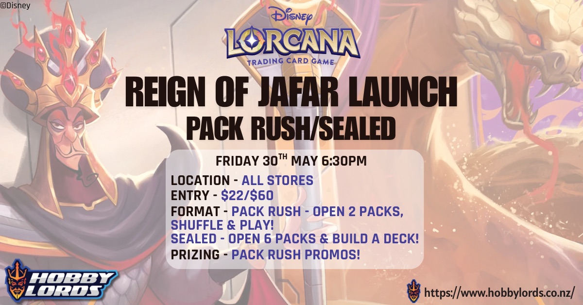 Disney Lorcana - Reign of Jafar Launch Pack Rush/Sealed!