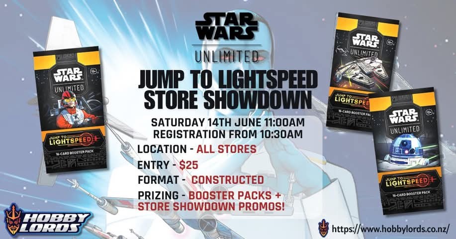 Star Wars Unlimited JTL Store Showdown @ Hobby Lords Lower Hutt