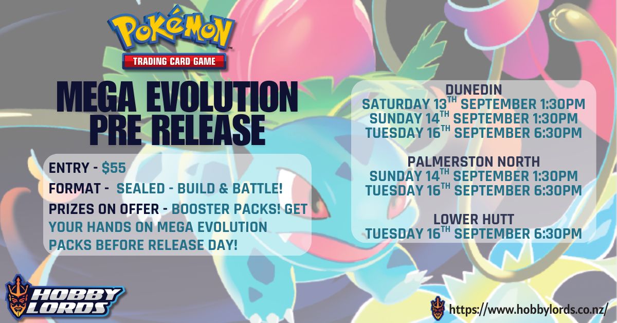 Pokemon - Mega Evolution Pre Release @ Hobby Lords Dunedin