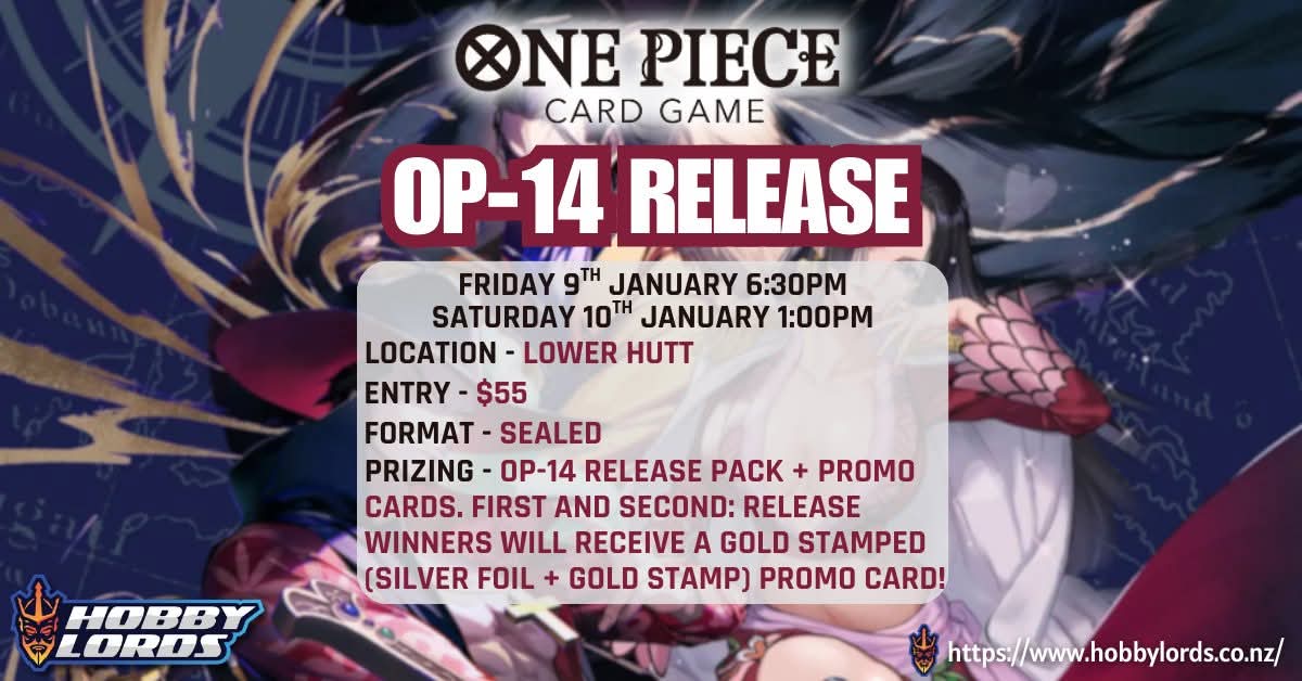 One Piece OP-14 Release Event @ Hobby Lords Lower Hutt