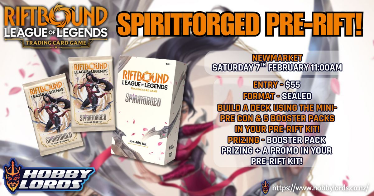 Riftbound - Spiritforged Pre-Rift @ Hobby Lords Newmarket