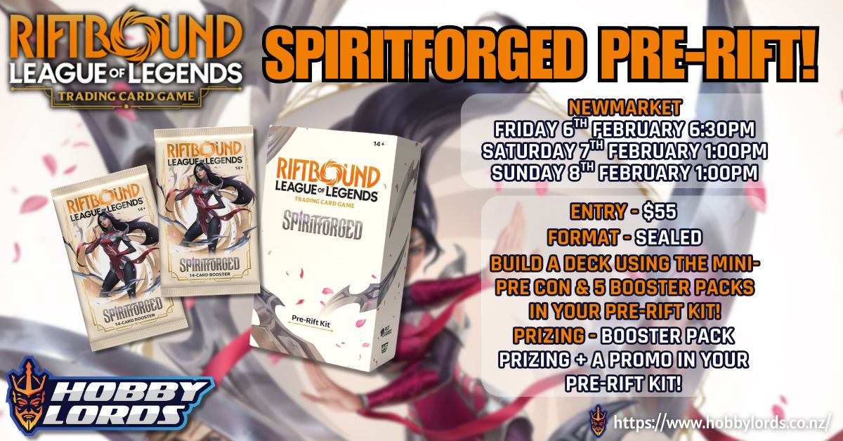 Riftbound - Spiritforged Pre-Rift @ Hobby Lords Newmarket