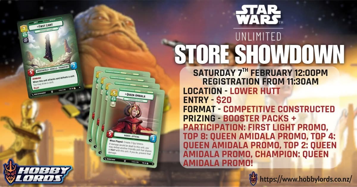 SWU Store Showdown SOP @ Hobby lords Lower Hutt