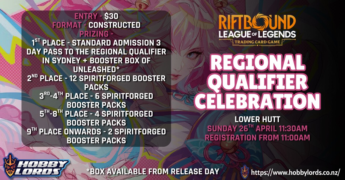 Regional Qualifier Celebration @ Hobby Lords Lower Hutt