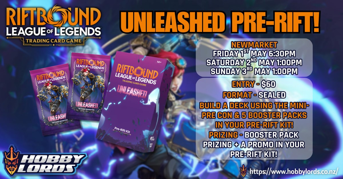 Riftbound - Unleashed Pre-Rift @ Hobby Lords Newmarket