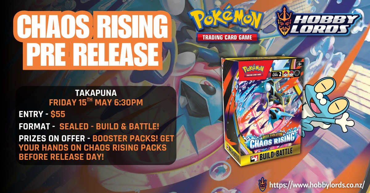 Pokemon - Chaos Rising Pre Release @Hobby Lords Takapuna