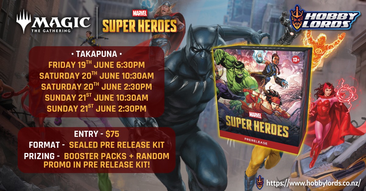 MTG Marvel Superheros Prerelease @ Hobby Lords Takapuna