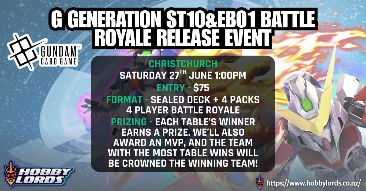 G Generation ST10 & EB01 Battle Royale Release Event