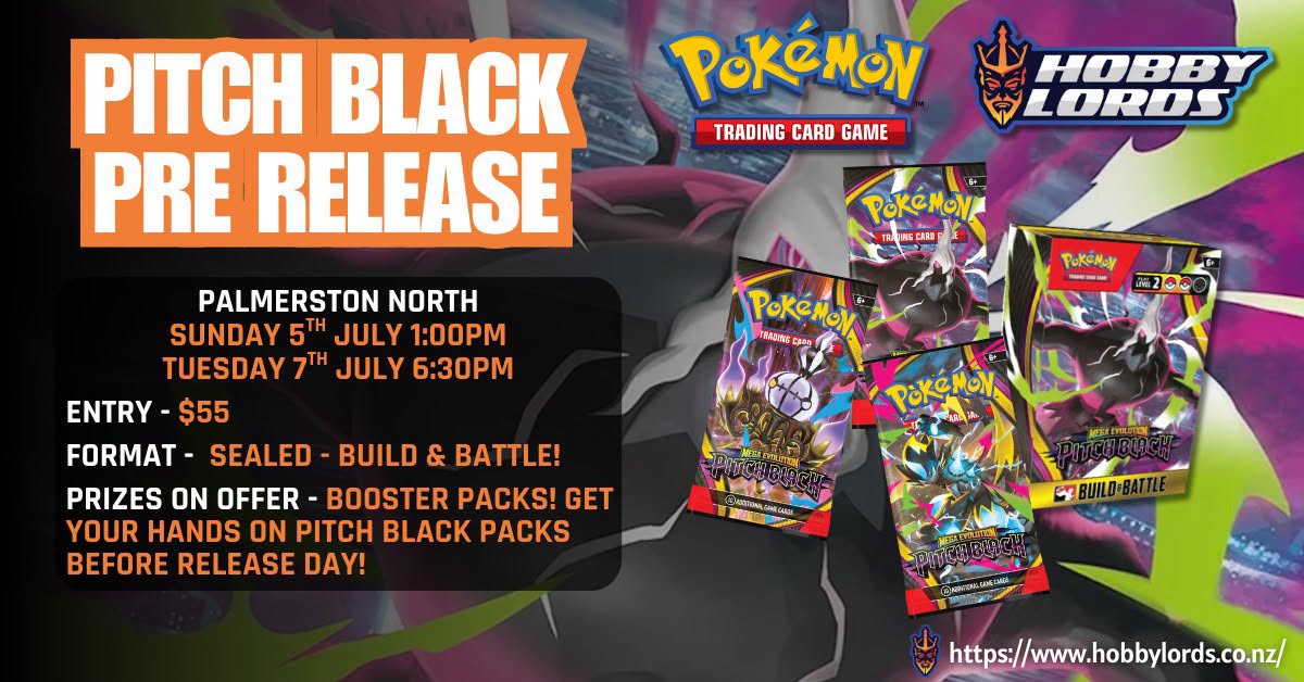 Pokemon Pitch Black Prerelease Day 1 @ Hobby Lords Palmerston North