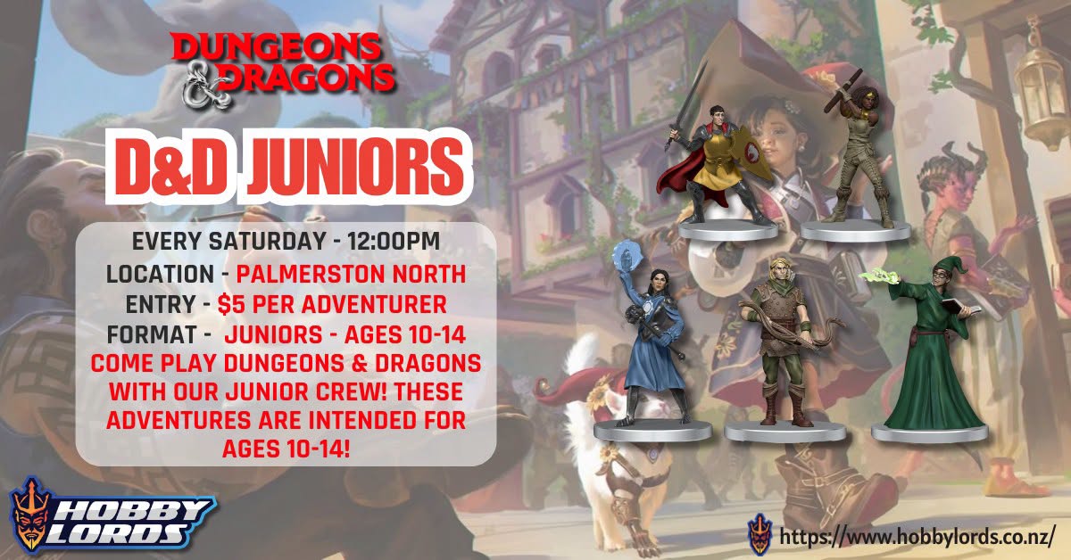 Dungeons and Dragons Juniors August-Sept.