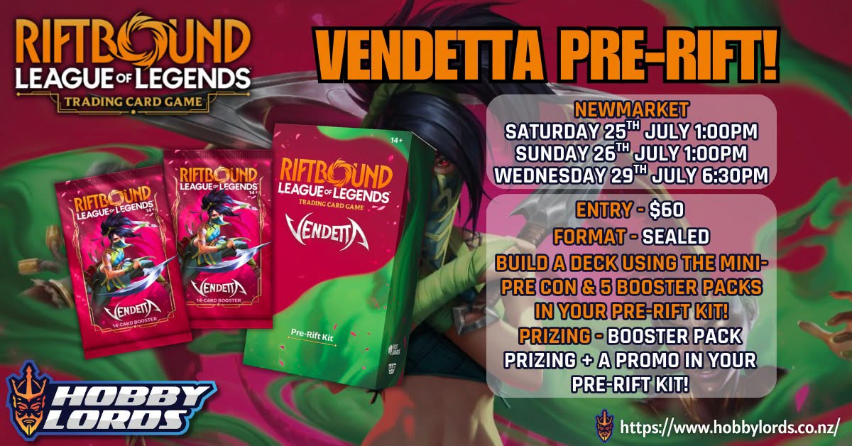 Vendetta Pre-Rift @ Hobby Lords Newmarket
