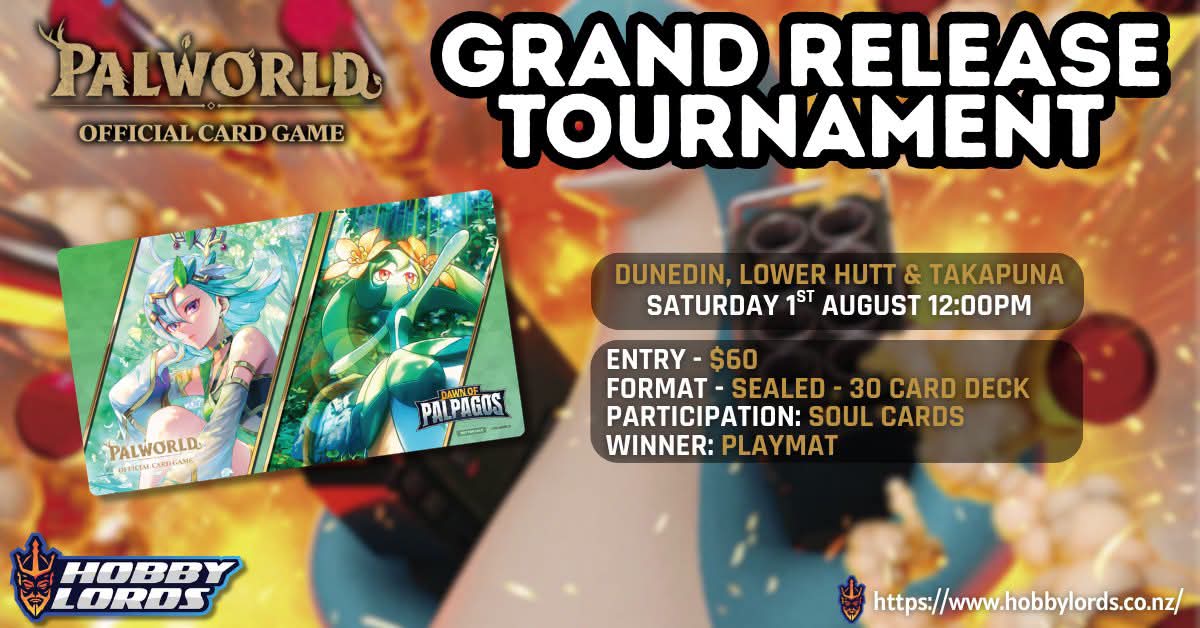Palworld Grand Release Tournament @ Hobby Lords Lower Hutt
