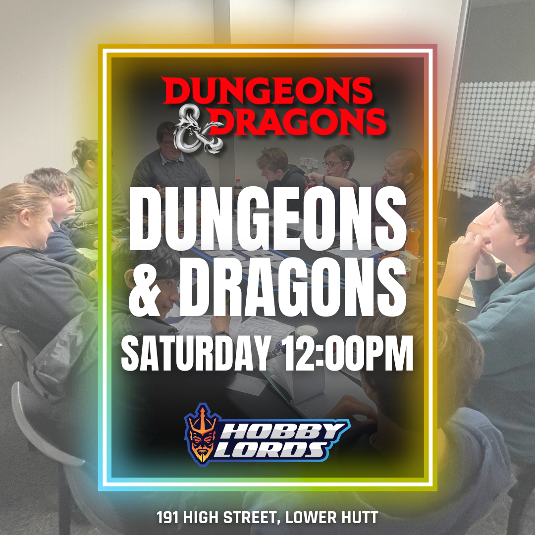 Dungeons and Dragons @ Hobby Lords Lower Hutt (August 15th)