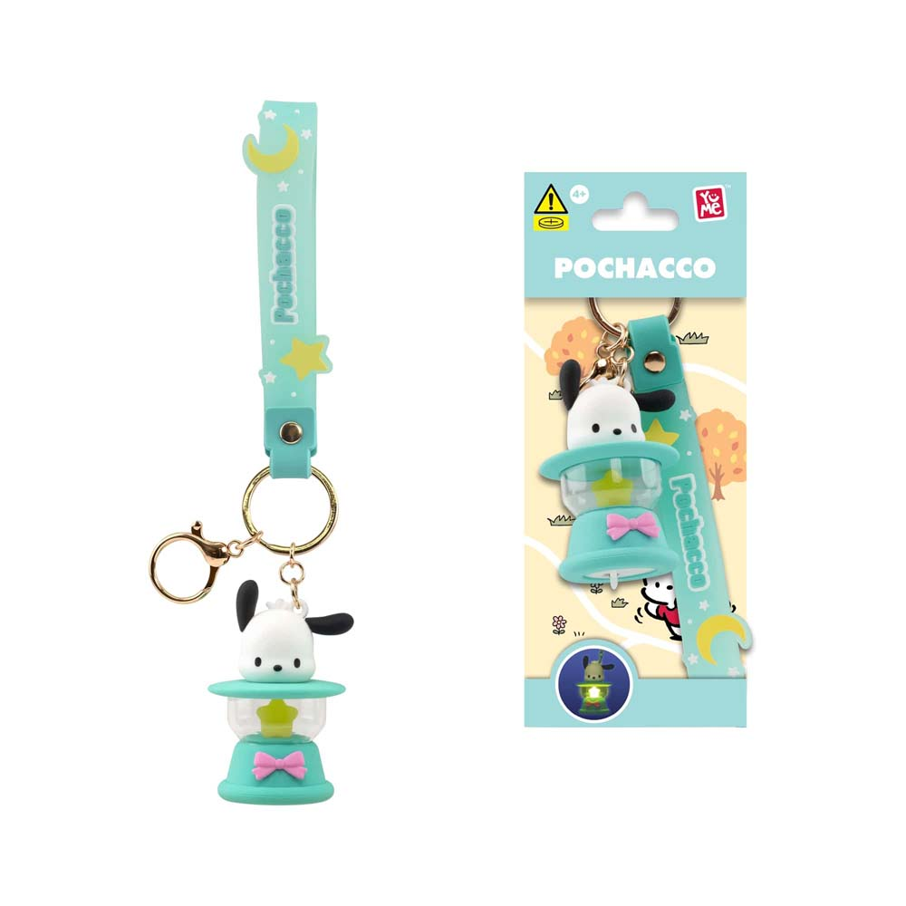 YuMe Hello Kitty And Friends Light-Up Camping Lamp Series Keychain & Strap - Pochacco