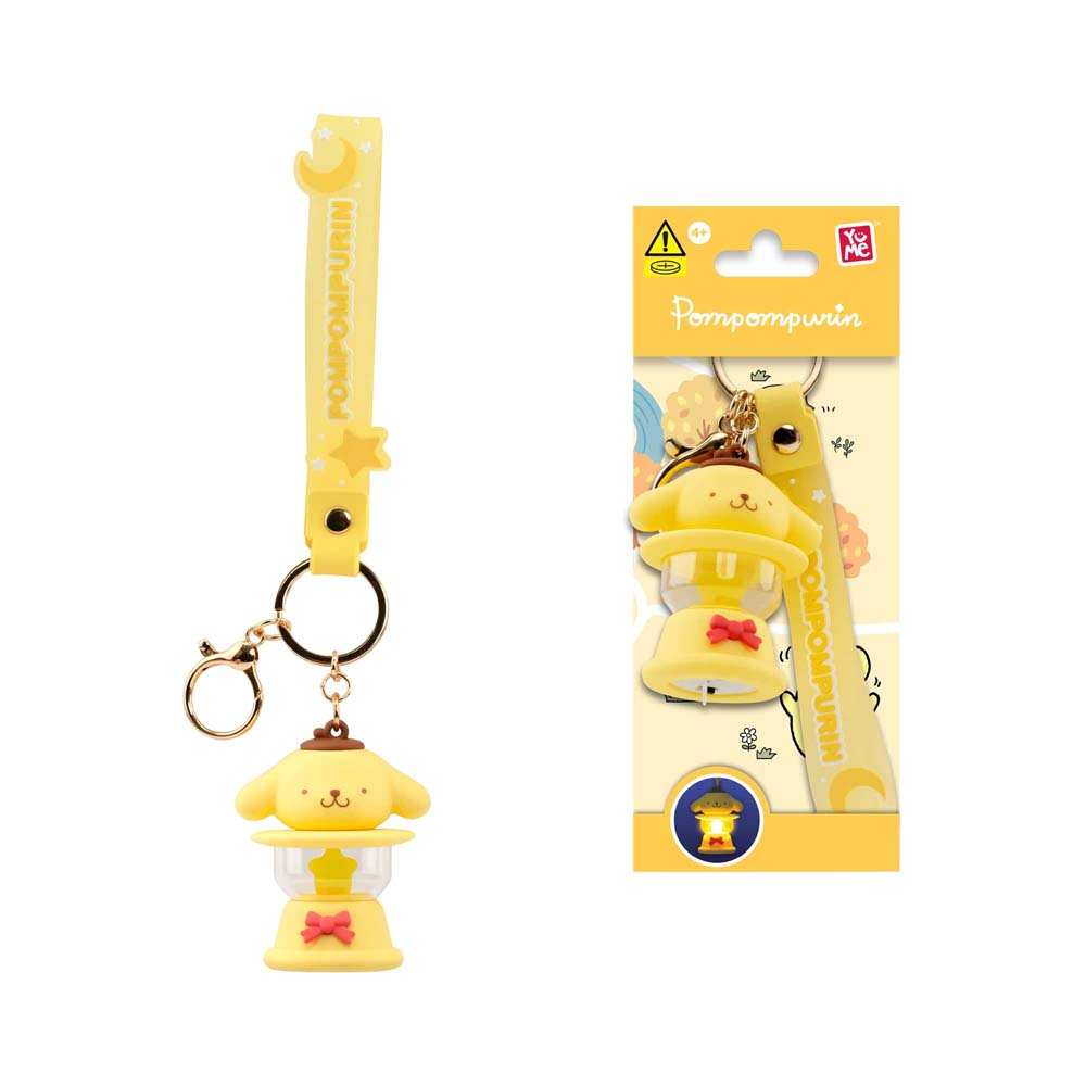 YuMe Hello Kitty And Friends Light-Up Camping Lamp Series Keychain & Strap - Pompompurin