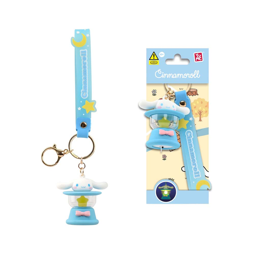 YuMe Hello Kitty And Friends Light-Up Camping Lamp Series Keychain & Strap - Cinnamoroll
