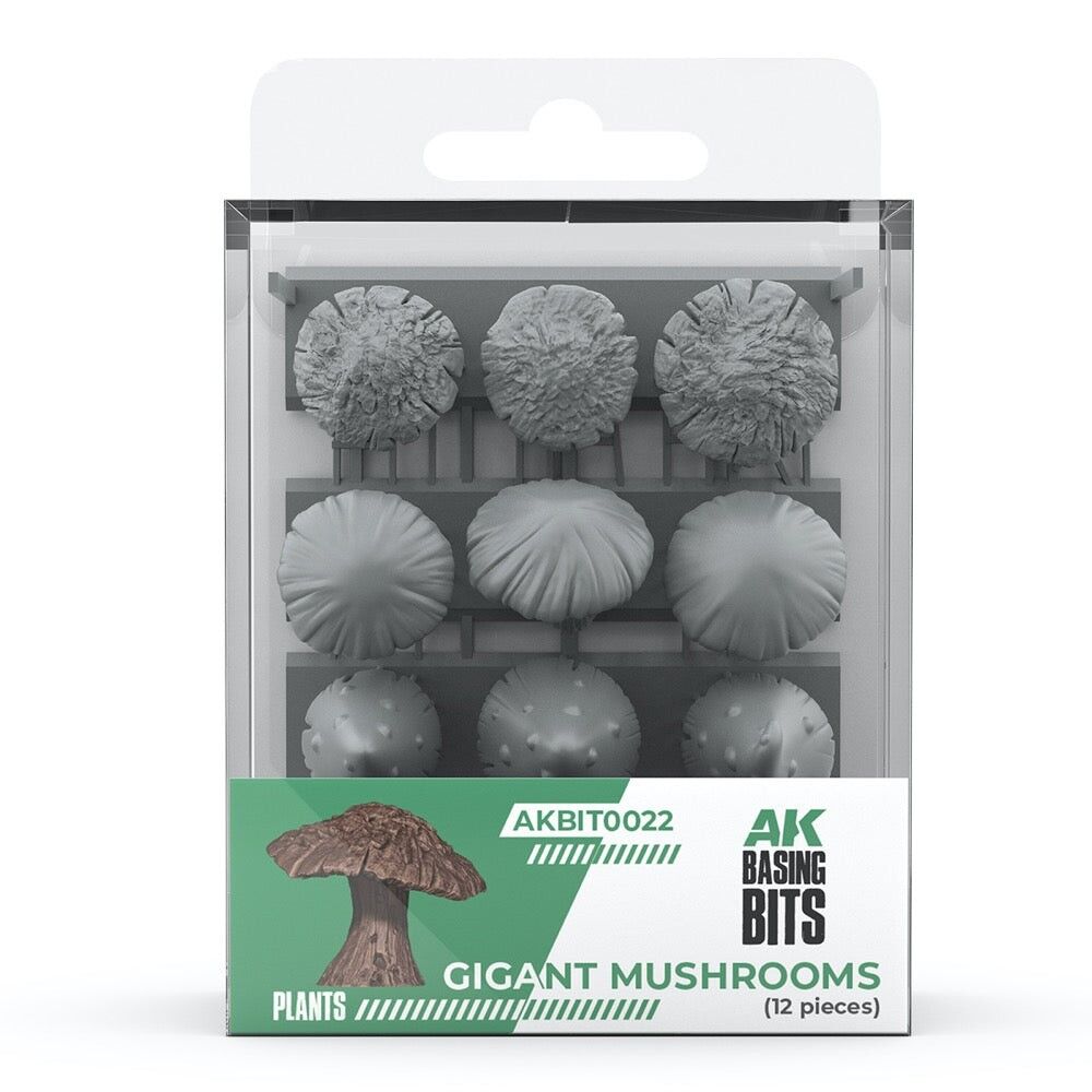 AK Interactive - Basing Bits - Gigant Mushrooms - 12 Pieces