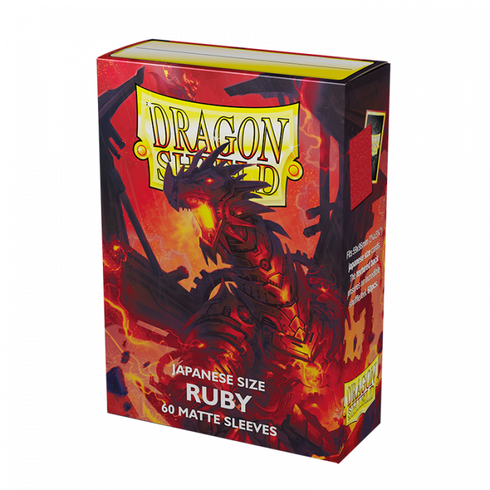 Dragon Shield: Sleeves (60ct) Matte - Ruby (Japanese)