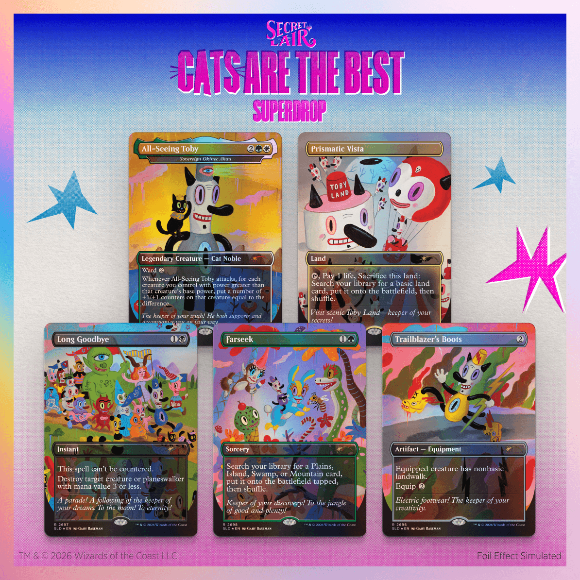 Secret Lairs Toby’s Journey by Gary Baseman Foil Edition