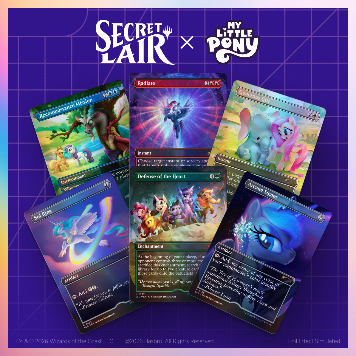 Secret Lair x My Little Pony: Friendship is Magic Foil Edition