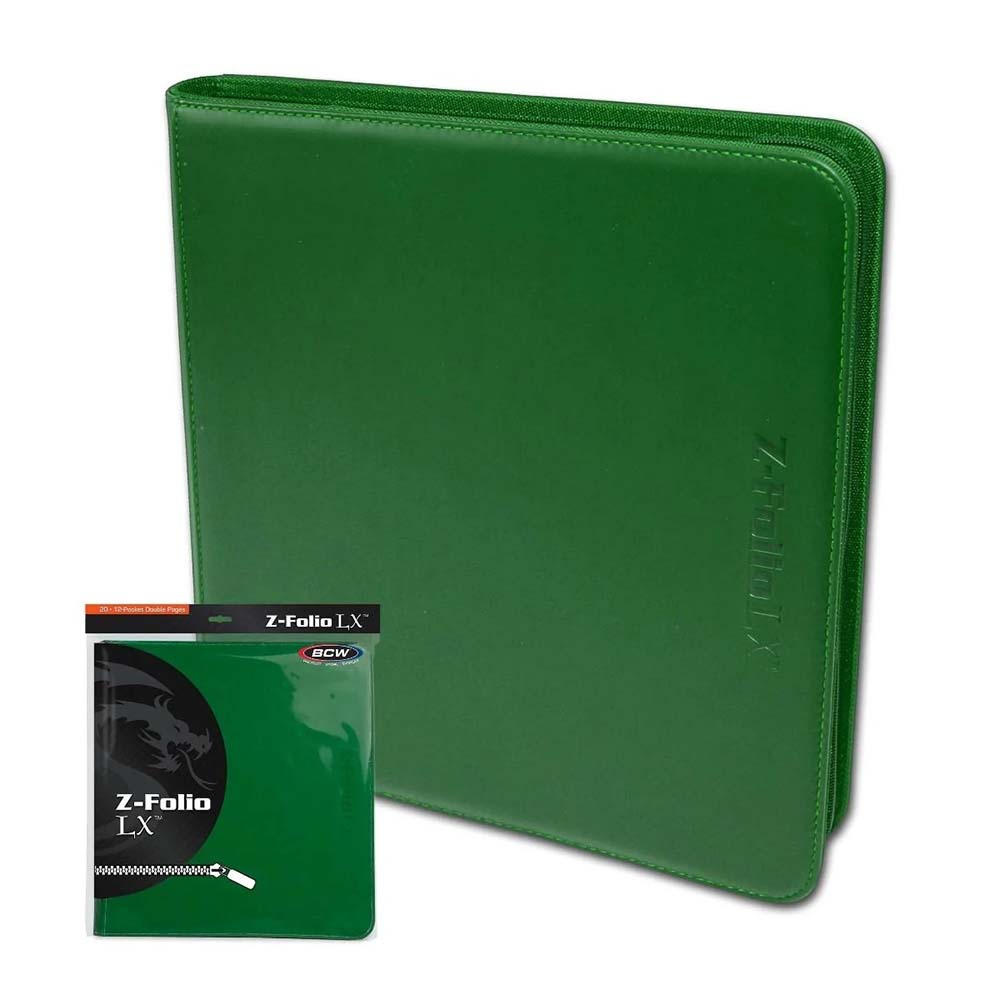 BCW Z-Folio 12-Pocket LX - Green