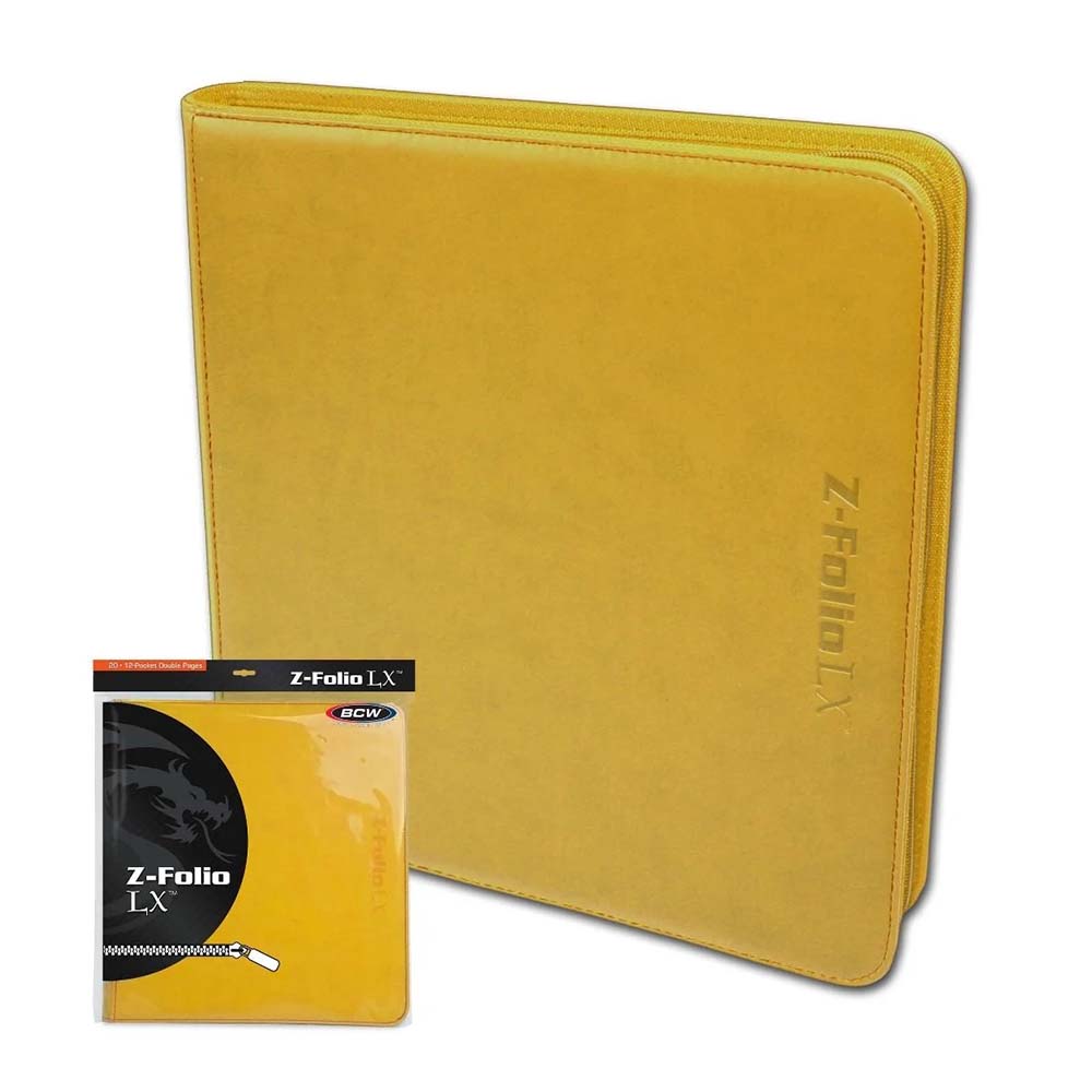 BCW Z-Folio 12-Pocket LX - Yellow