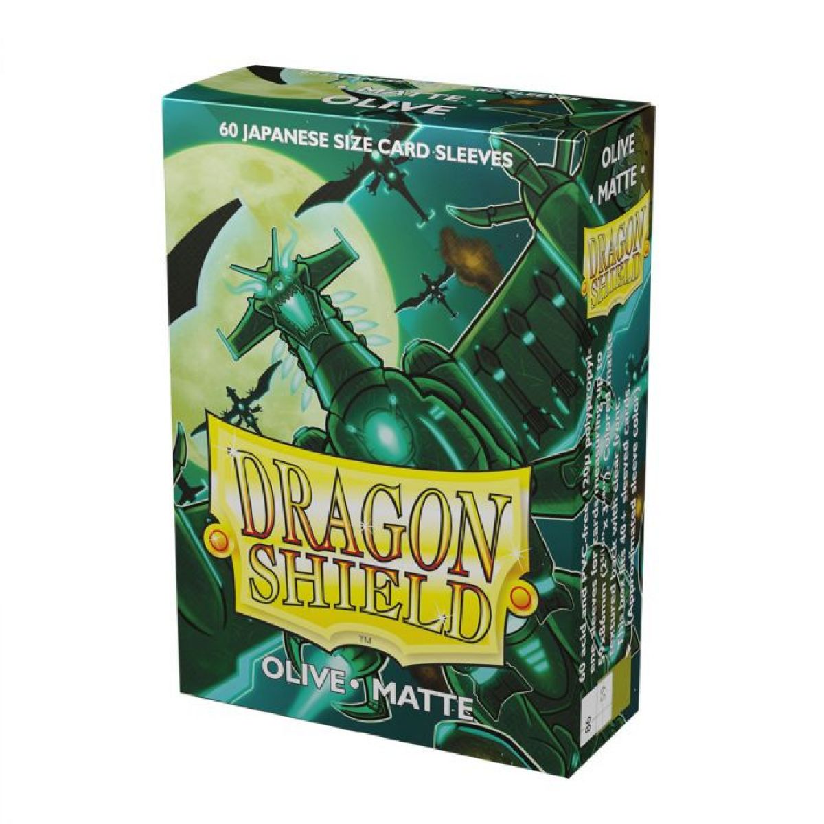 Dragon Shield: Sleeves (60ct) Matte - Olive (Japanese)