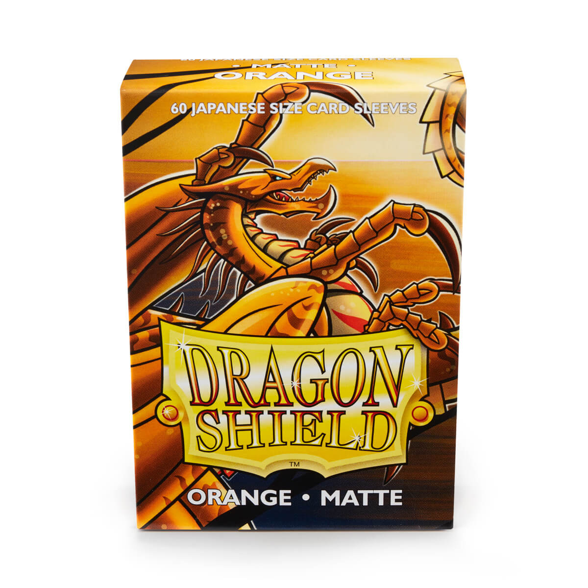 Dragon Shield: Sleeves (60ct) Matte - Orange (Japanese)