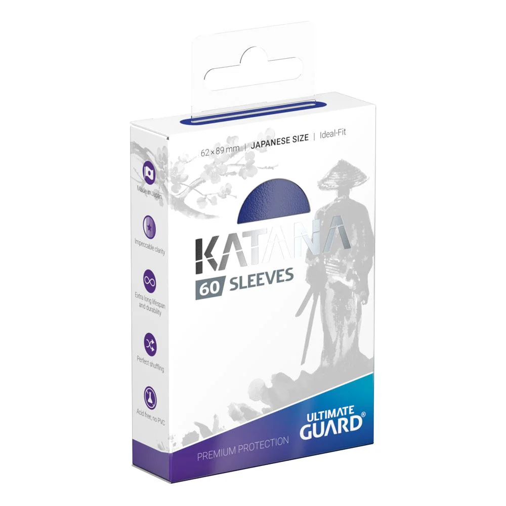 Ultimate Guard Katana Japanese Sleeves (Yu-Gi-Oh size) 60ct - Blue