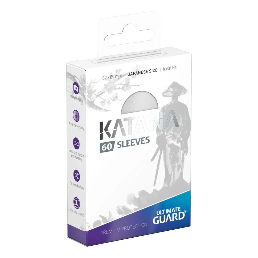 Ultimate Guard Katana Japanese Sleeves (Yu-Gi-Oh size) 60ct - White