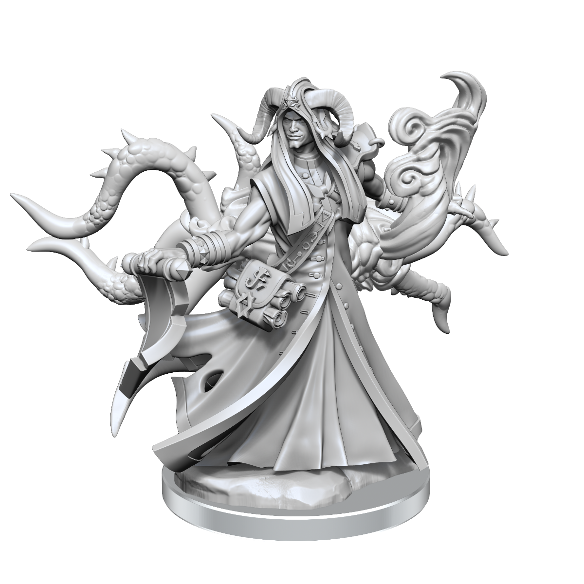 D&D Frameworks Tiefling Warlock Male