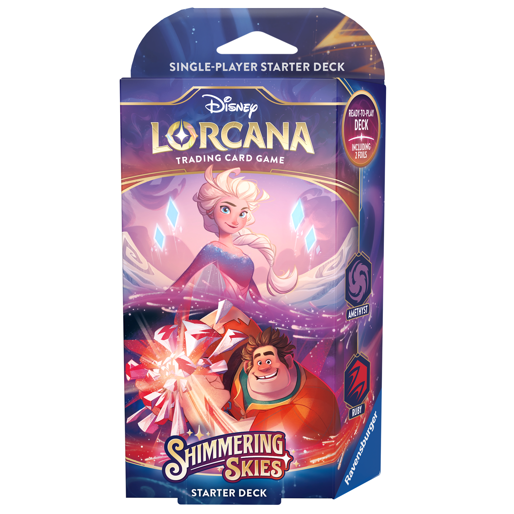 Disney Lorcana TCG: Shimmering Skies Starter Deck - Amethyst/Ruby