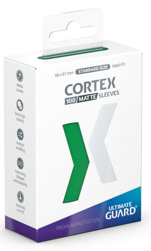 Ultimate Guard Cortex Sleeves 100ct - Matte Green