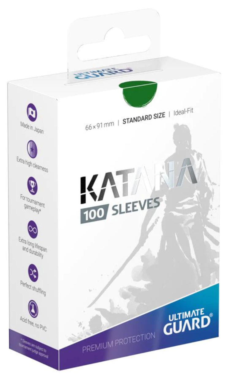 Ultimate Guard Katana Sleeves 100ct Standard - Green