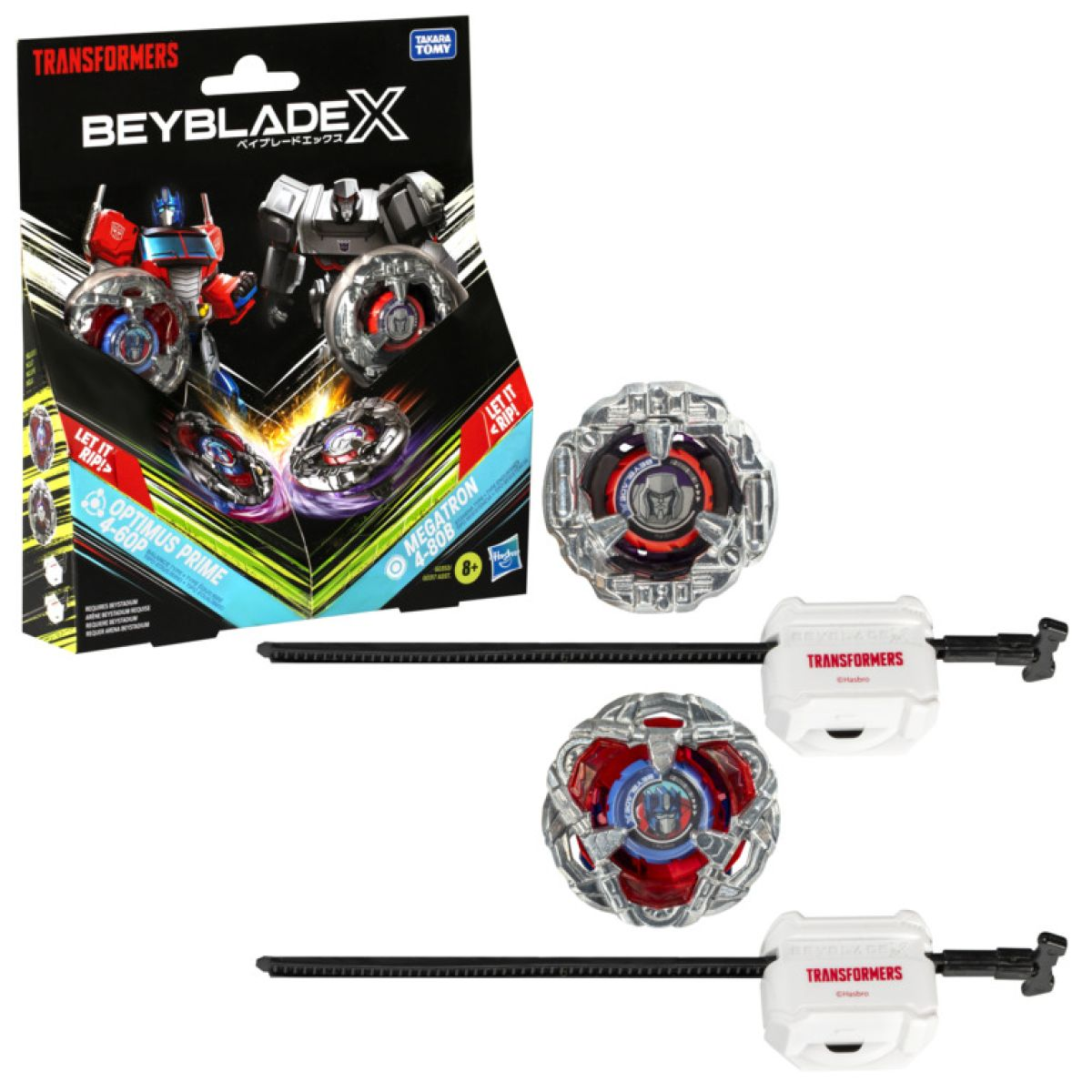 Beyblade - X - Transformers Collab Multipack Optimus Prime 4-60P & Megatron 4-80B