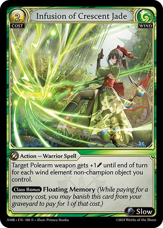 Infusion of Crescent Jade - Mortal Ambition - (Normal) - Coll # 180