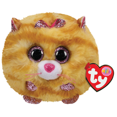 TY Beanie Balls TABITHA - Yellow Cat Ball