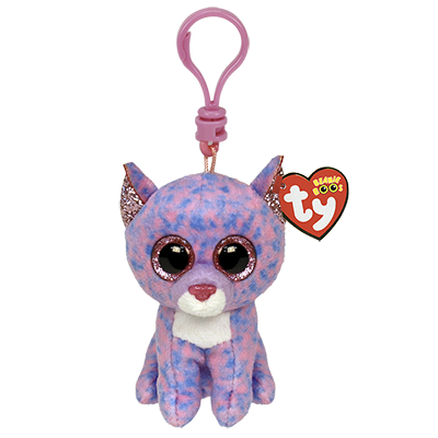 TY Beanie Boos CASSIDY - Lavender Cat Clip