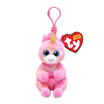 TY Beanie Bellies SKYLAR - Pink Unicorn Clip