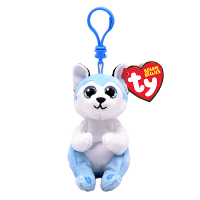 TY Beanie Bellies THUNDER - Blue Husky Clip