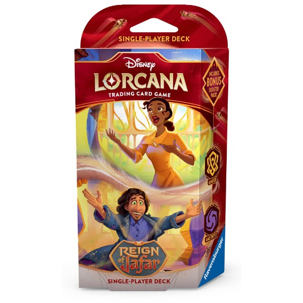 Disney Lorcana TCG: Reign of Jafar Tiana & Bruno Amber/Amethyst Deck