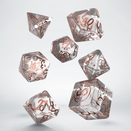 Q Workshop Dogs Dice Set - Bubbles 7 set