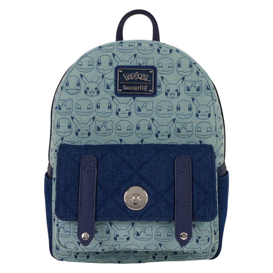 Pokémon - Faux Denim Mini Backpack