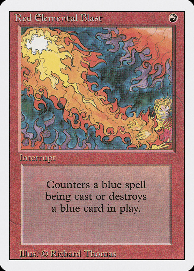 Red Elemental Blast - Revised Edition - (3ED) - Non Foil - Coll # 171 ...