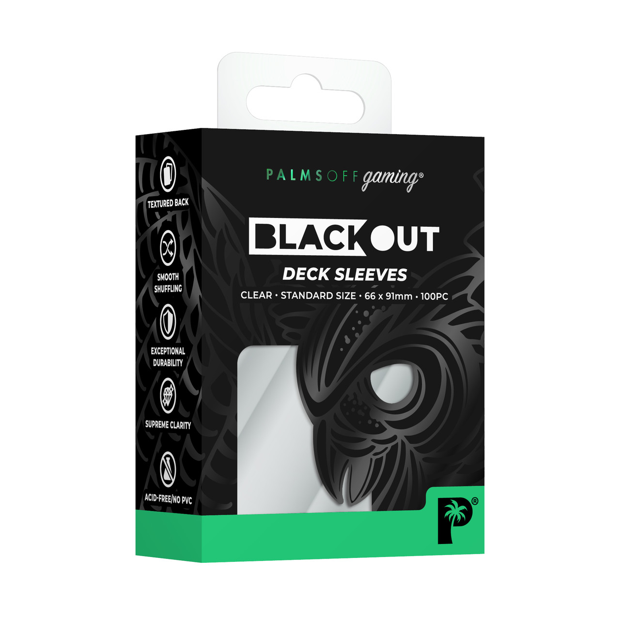 Palms Off Blackout Deck Sleeves (100) Clear