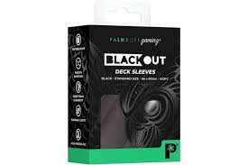 Palms Off Blackout Deck Sleeves (100) Black