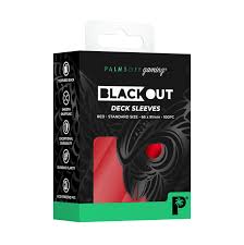 Palms Off Blackout Deck Sleeves (100) Red