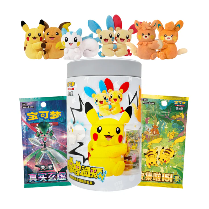 Pokemon Plush Tin Blind Box with Display Card